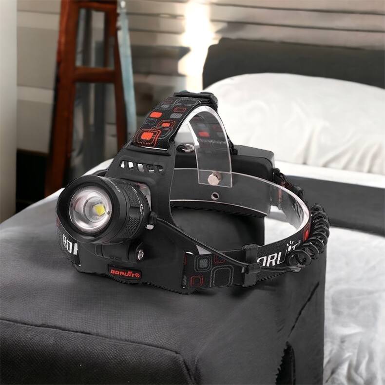 Налобный фонарь Bailong BL-T32-P50, мощный налобный светодиодный фонарик на голову, три режима