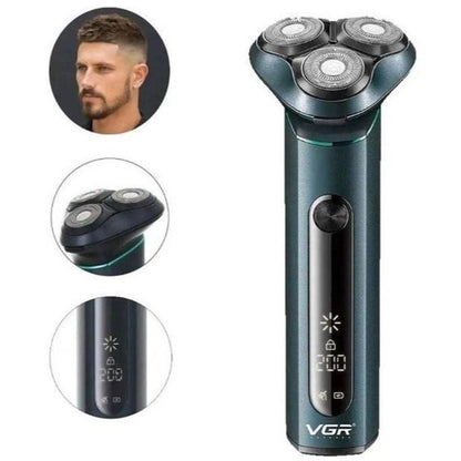 Электробритва портативная бритва VGR V-310 шейвер для бритья бороды и усов с аккумулятором