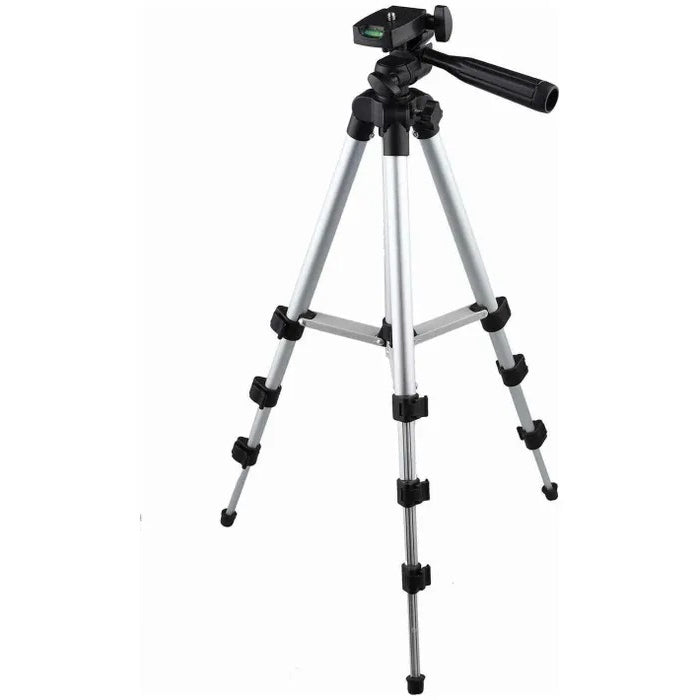 Штатив для телефона и фотоаппарата Tripod 3110 PRO портативный трипод 0,35-1.02м высота. Цвет: серебряный