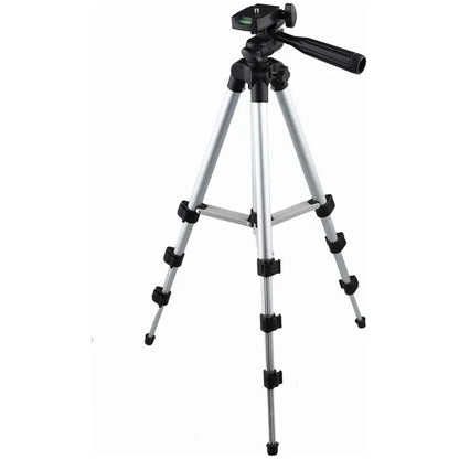 Штатив для телефона и фотоаппарата Tripod 3110 PRO портативный трипод 0,35-1.02м высота. Цвет: серебряный