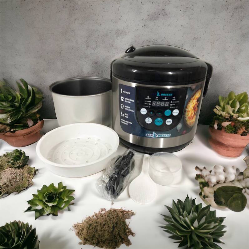 Мультиварка SeaBreeze SB-044 900 Вт, бытовые мультиварки рисоварки, электро скороварка, кашеваркы