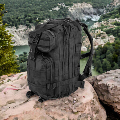 Тактический рюкзак Tactic 1000D для военных, охоты, рыбалки,  походов, путешествий и спорта. Цвет: черный