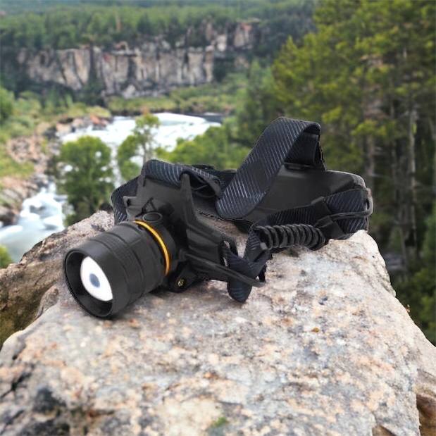 Яркий налобный фонарь Bailong BL-8076-2-GT100, Фонарь аккумуляторный для рыбалки, Фонарь на голову