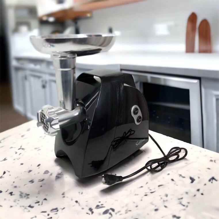 Мясорубка Suntera SMG-5425B, электрическая мясорубка с насадками, электромясорубка для шинковки