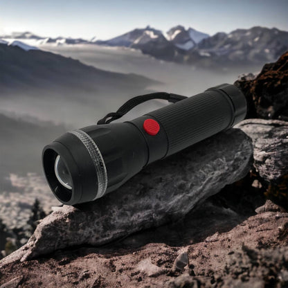 Ручний ліхтарик на батарейках (3хААА) з функцією зуму, кишеньковий міні ліхтар лід ліхтар переносний гарний