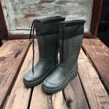 Сапоги мужские резиновые высокие утепленные с подвязкой 44 размер (29 см), сапоги резиновые для рыбалки