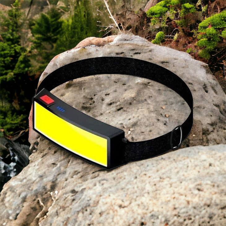 Налобный фонарик яркий рассеивающий для СТО Bailong BL-F007-COB, 3 режима, водостойкий, зарядка от USB