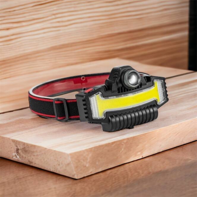 Налобный фонарик Bailong BL-W685-LTS+COB+RGB, 5 режимов, водостойкий, ударостойкий, USB кабель Type-c