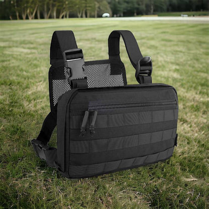Тактична сумка нагрудна з Cordura 1000D, чоловіче розвантаження чорна