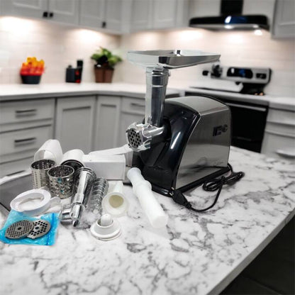 Мясорубка Suntera SMG-5454SS, Кухонная мясорубка, Мясорубка электрическая металл, Мясорубка-соковижималка