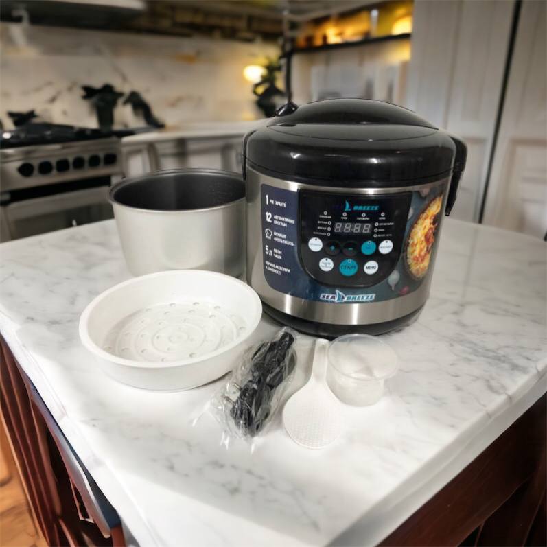 Мультиварка SeaBreeze SB-044 900 Вт, бытовые мультиварки рисоварки, электро скороварка, кашеваркы