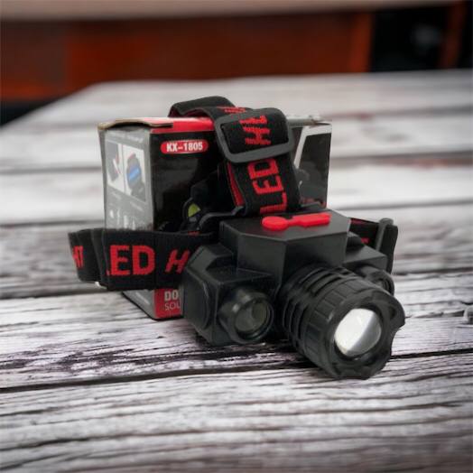 Фонарь налобный Bailong BL-1805 COB XPE аккумуляторный, фонарь на голову для рыбалки, надежный налобный