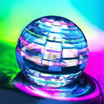 Летающий шар спиннер светящийся FlyNova Pro Gyrosphere игрушка мяч бумеранг, игрушка летающий шар
