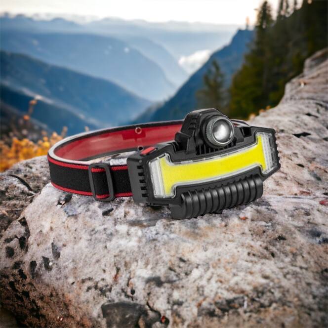 Налобный фонарик Bailong BL-W685-LTS+COB+RGB, 5 режимов, водостойкий, ударостойкий, USB кабель Type-c