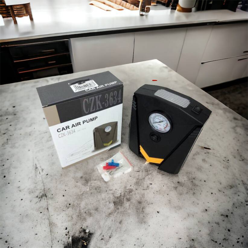 Автомобильный компрессор 12V насос с фонариком, мощный насос для колес автомобиля от прикуривателя