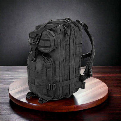 Тактический рюкзак Tactic 1000D для военных, охоты, рыбалки,  походов, путешествий и спорта. Цвет: черный