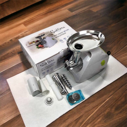 Мясорубка Suntera SMG-5425W, мясорубка-соковыжималка, электрическая мясорубка с насадками для дома