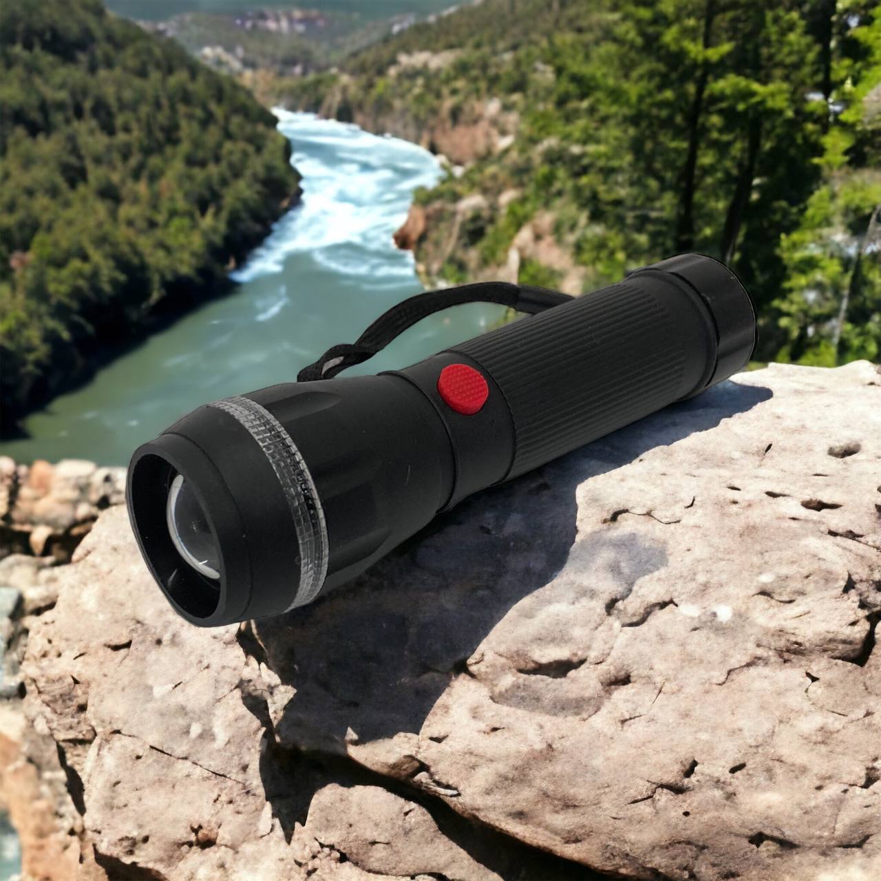 Ручний ліхтарик на батарейках (3хААА) з функцією зуму, кишеньковий міні ліхтар лід ліхтар переносний гарний