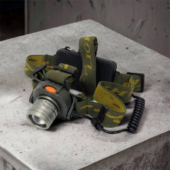 Налобный фонарь тактический Bailong BL-1505 \ 602B SENSOR с датчиком движения, Фонарик налобный led