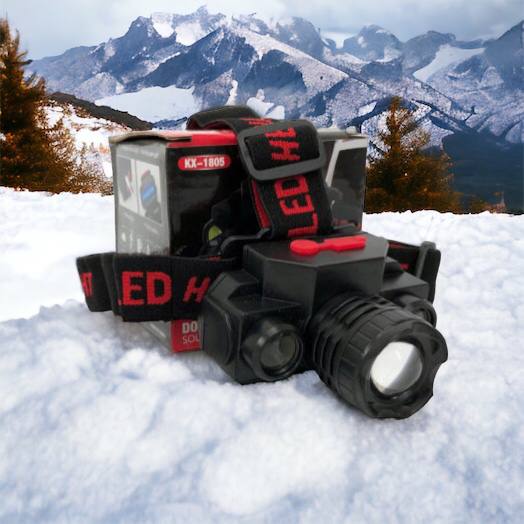 Фонарь налобный Bailong BL-1805 COB XPE аккумуляторный, фонарь на голову для рыбалки, надежный налобный