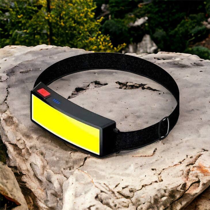 Налобный фонарик яркий рассеивающий для СТО Bailong BL-F007-COB, 3 режима, водостойкий, зарядка от USB