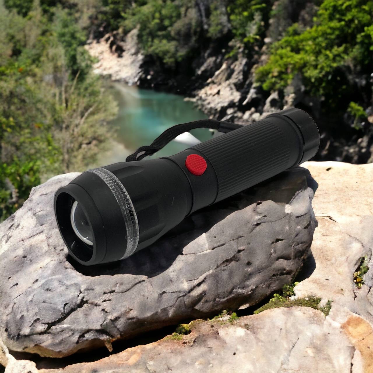 Ручний ліхтарик на батарейках (3хААА) з функцією зуму, кишеньковий міні ліхтар лід ліхтар переносний гарний