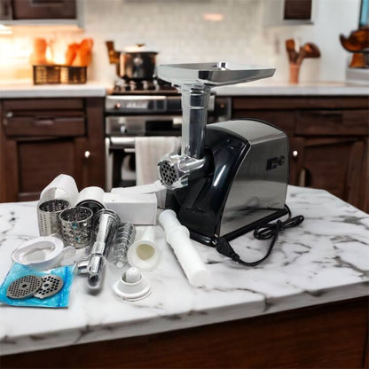 Мясорубка Suntera SMG-5454SS, Кухонная мясорубка, Мясорубка электрическая металл, Мясорубка-соковижималка