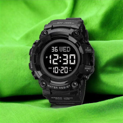 Годинник наручний чоловічий SKMEI 1968BKBK BLACK-BLACK, водостійкий тактичний годинник. Колір: чорний