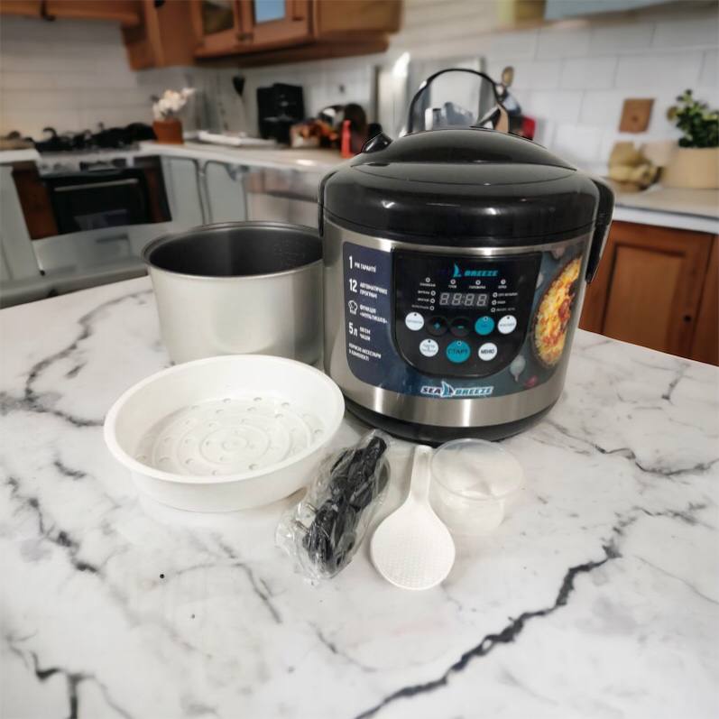 Мультиварка SeaBreeze SB-044 900 Вт, бытовые мультиварки рисоварки, электро скороварка, кашеваркы