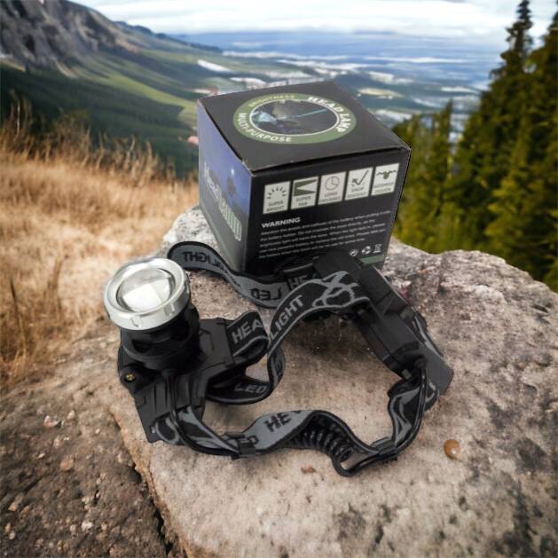 Фонарик на голову Bailong BL-8070-P50, LED налобный аккумуляторный фонарь, фонарь на голову для рыбалки