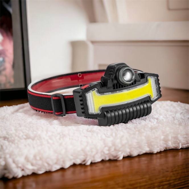 Налобный фонарик Bailong BL-W685-LTS+COB+RGB, 5 режимов, водостойкий, ударостойкий, USB кабель Type-c