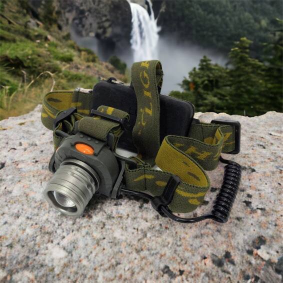 Налобный фонарь тактический Bailong BL-1505 \ 602B SENSOR с датчиком движения, Фонарик налобный led