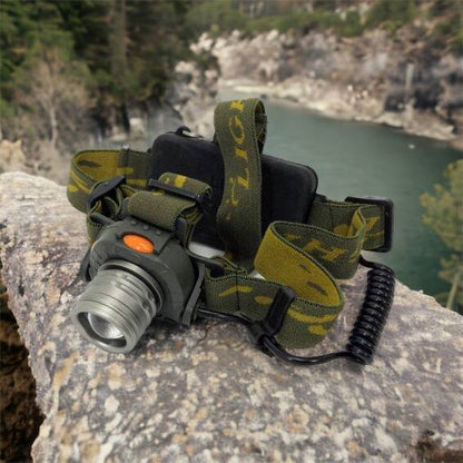 Налобный фонарь тактический Bailong BL-1505 \ 602B SENSOR с датчиком движения, Фонарик налобный led