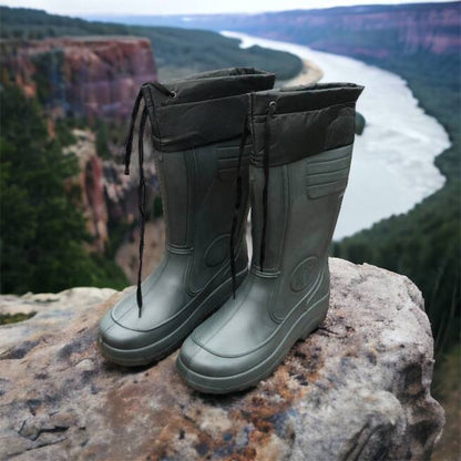 Сапоги мужские резиновые высокие утепленные с подвязкой 44 размер (29 см), сапоги резиновые для рыбалки