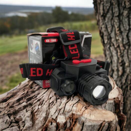 Фонарь налобный Bailong BL-1805 COB XPE аккумуляторный, фонарь на голову для рыбалки, надежный налобный