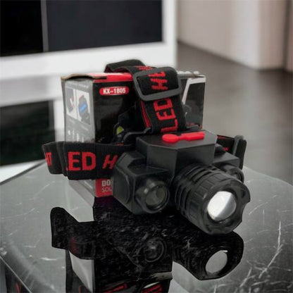 Фонарь налобный Bailong BL-1805 COB XPE аккумуляторный, фонарь на голову для рыбалки, надежный налобный