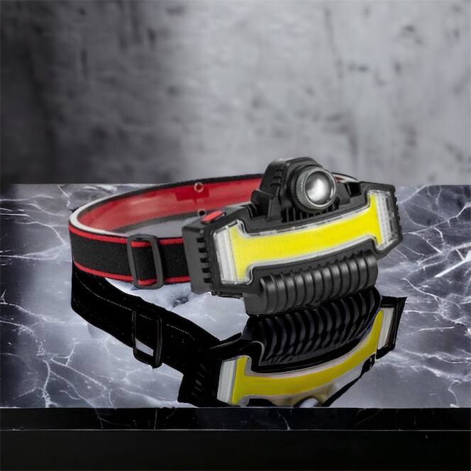 Налобный фонарик Bailong BL-W685-LTS+COB+RGB, 5 режимов, водостойкий, ударостойкий, USB кабель Type-c