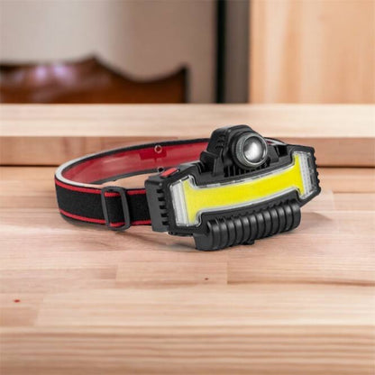 Налобный фонарик Bailong BL-W685-LTS+COB+RGB, 5 режимов, водостойкий, ударостойкий, USB кабель Type-c