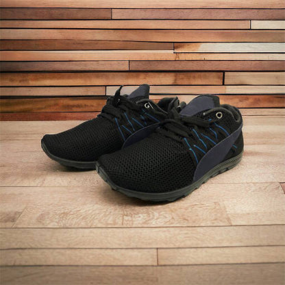 Спортивные кроссовки мужские летние из сетки 40 размер. Летние кроссовки сетка. Модель 24112. Цвет: черный