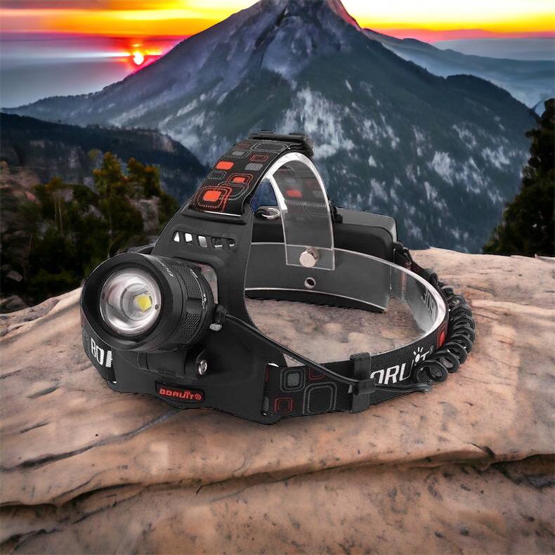 Налобный фонарь Bailong BL-T32-P50, мощный налобный светодиодный фонарик на голову, три режима