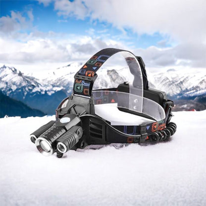 Фонарь налобный W602-T6-2XPE Bike с велокреплением 2x18650, светодиодный фонарь на лоб, сверхмощный