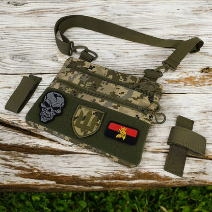 Сумка-кобура піксель камуфляж, тактична чоловіча сумка з тканини кордури AOR-1