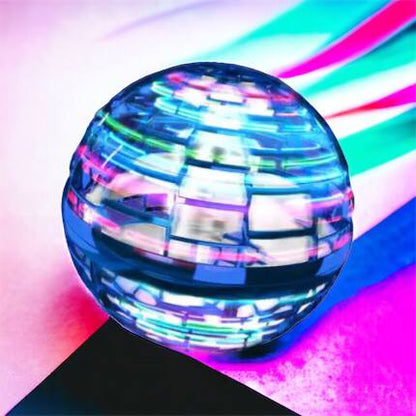 Летающий шар спиннер светящийся FlyNova Pro Gyrosphere игрушка мяч бумеранг, игрушка летающий шар