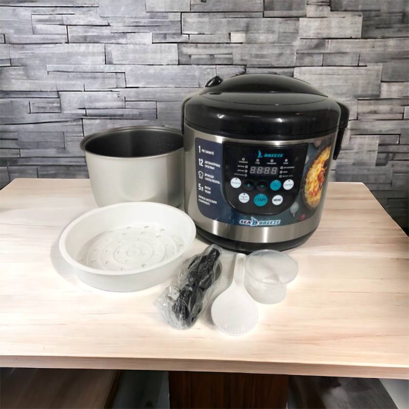 Мультиварка SeaBreeze SB-044 900 Вт, бытовые мультиварки рисоварки, электро скороварка, кашеваркы