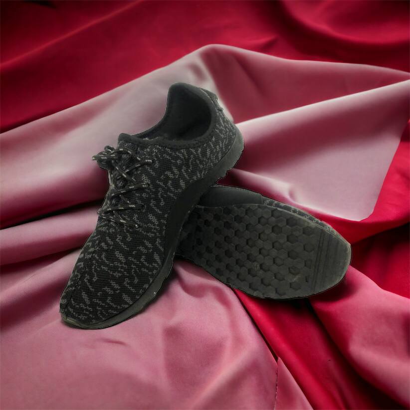 Мужские кроссовки сетка 40 размер. Эспадрильи мужские | Легкие летние черные кроссовки. Модель 74612. Цвет: черный