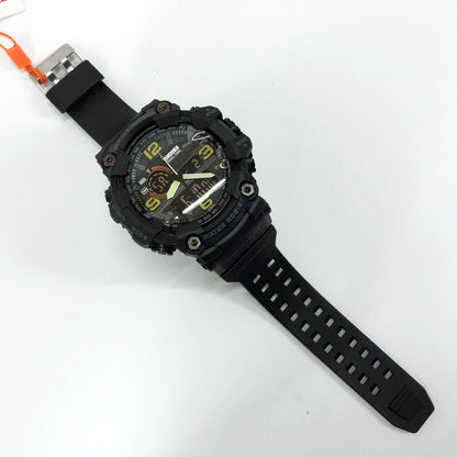 Часы наручные мужские SKMEI 1520BK BLACK, армейские часы противоударные. Цвет: черный