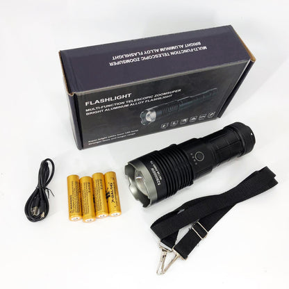 Ручной фонарь Police AK138 WHITE LASER LED PM60-TG с зарядкой USB, работающий от 4х18650 аккумуляторов