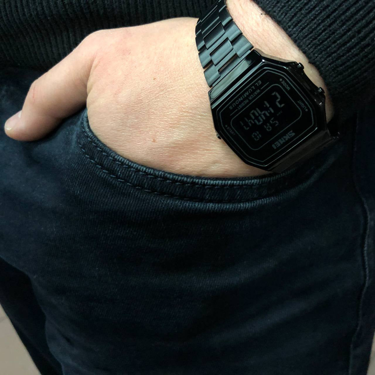 Часы наручные мужские SKMEI 1647BK, оригинальные мужские часы, противоударные часы для военнослужащих