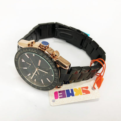 Часы наручные мужские SKMEI 9253RGBK, мужские круглые наручные часы, мужские часы стильные часы на руку