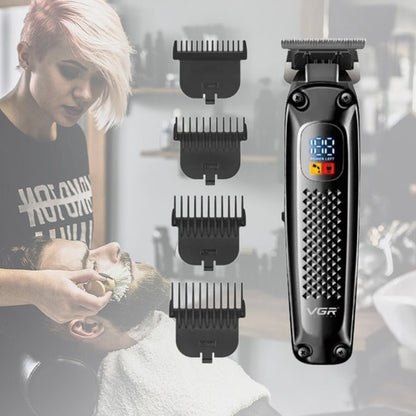 Машинка для стрижки волос триммер VGR V-972 профессиональная с насадками аккумуляторная USB